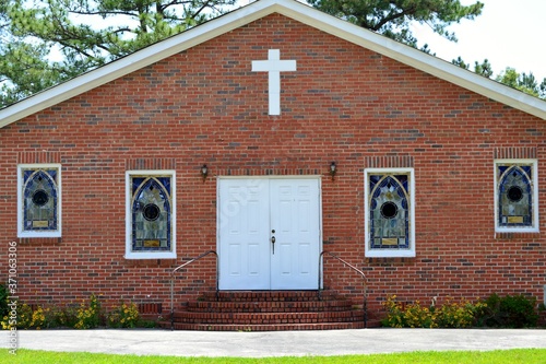 Front of a small country church