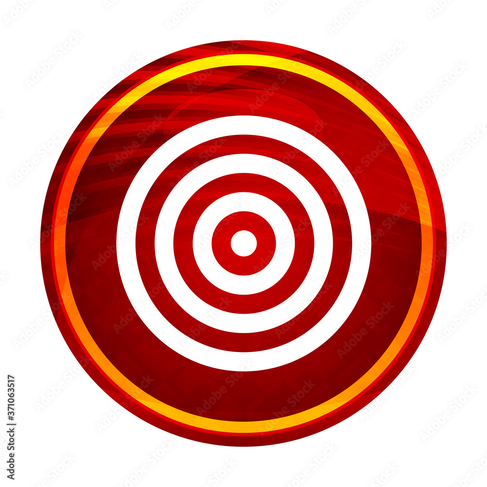 Target icon creative red round button illustration design