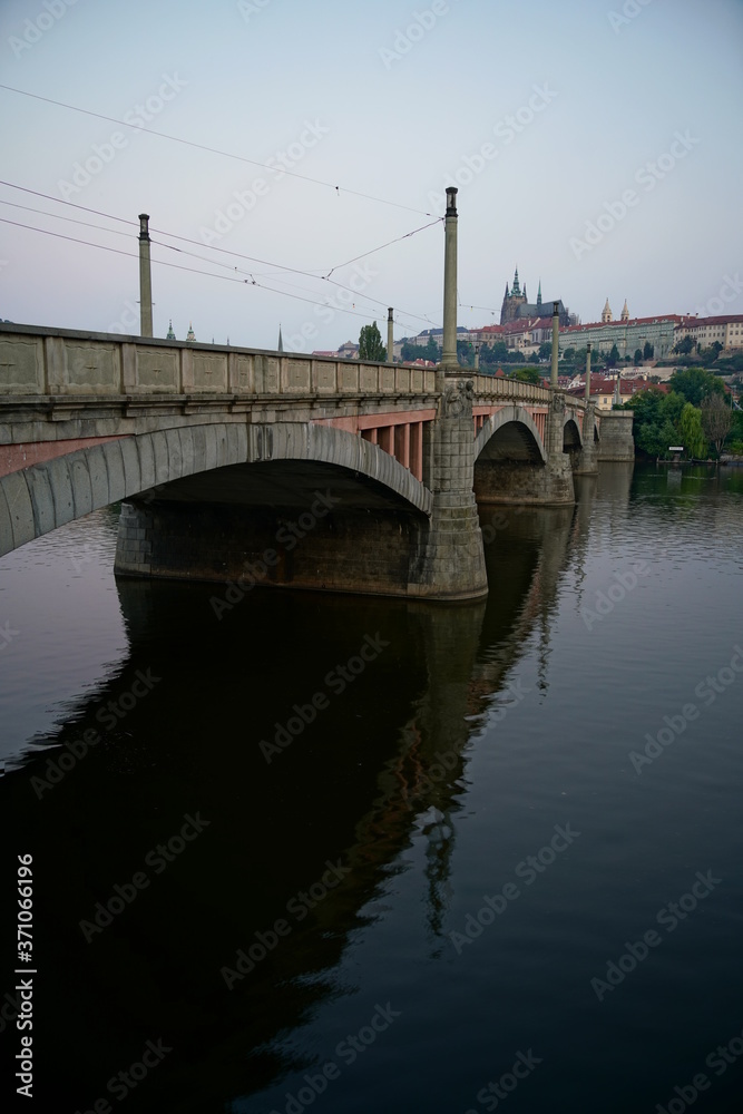 Manes Bridge and Prague Castle Manes Bridge and Prague Castle