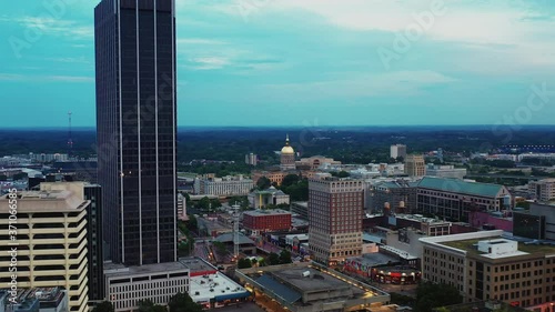 ATLANTA Downtown Aerial Views of  Buildings in 4K (2021)