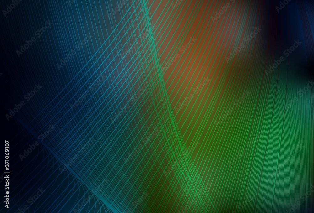Dark Green, Red vector blurred shine abstract template. Dark Green, Red vector blurred shine abstract template.