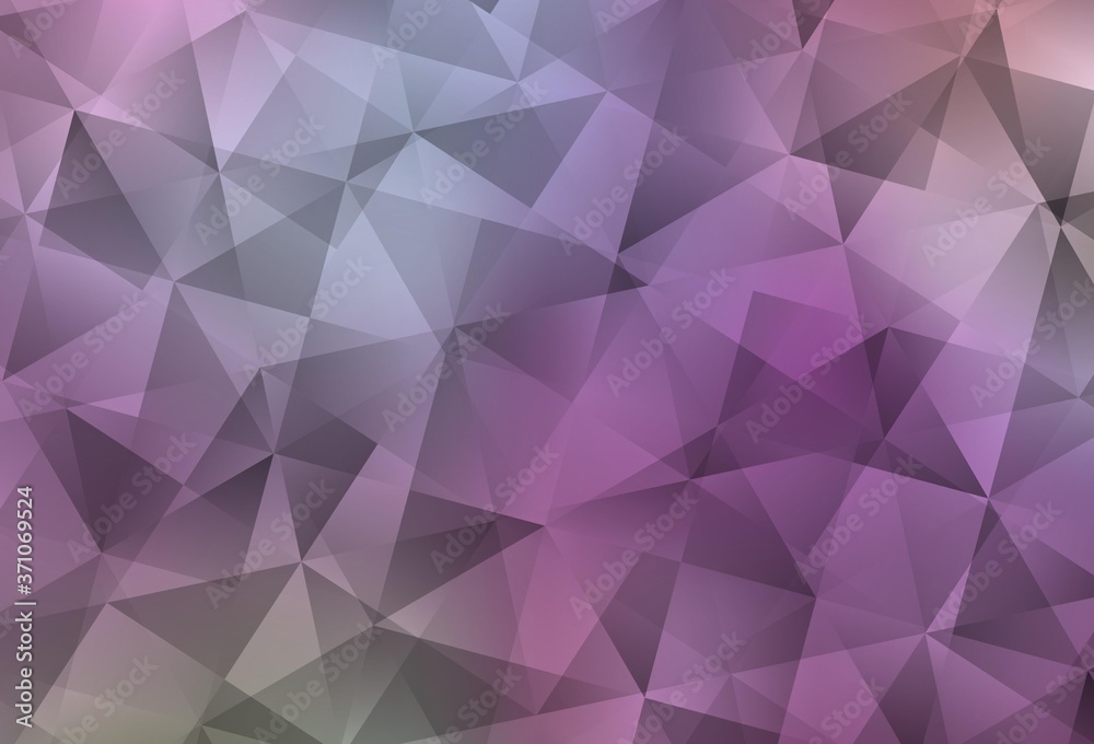 Obraz premium Light Purple, Pink vector low poly texture.