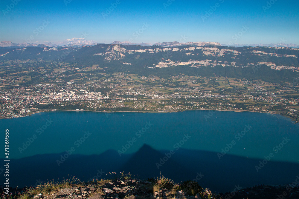 Obraz premium Lac du Bourget depuis la Dent du Chat