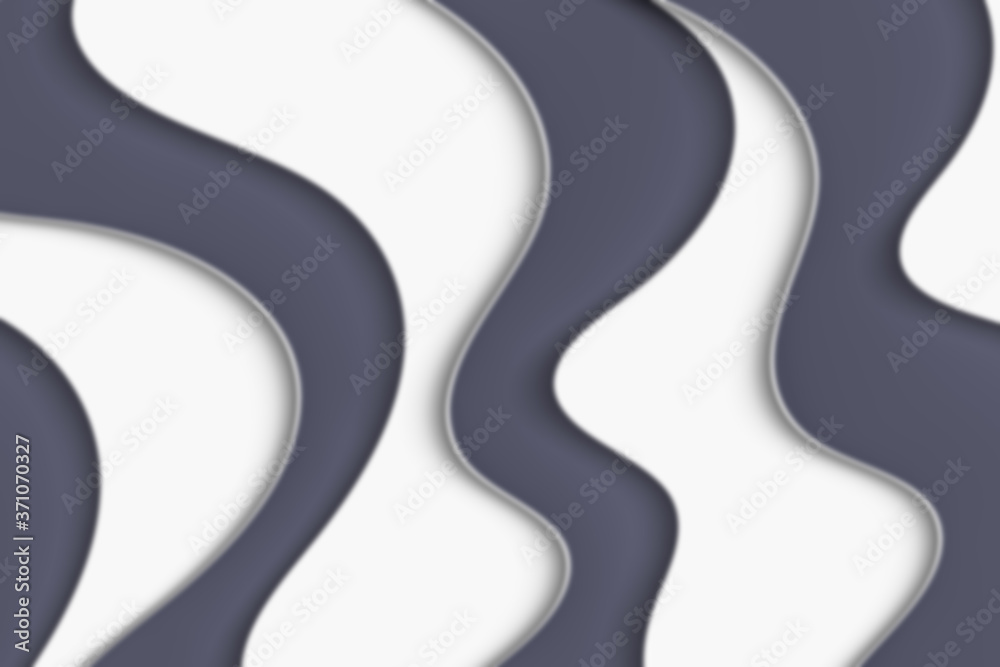 Abstract curved wave with blur effect for your design. Illustration with curves lines. Wavy paper cut background. Blur. Abstract curved wave with blur effect for your design. Illustration with curves lines. Wavy paper cut background. Blur.