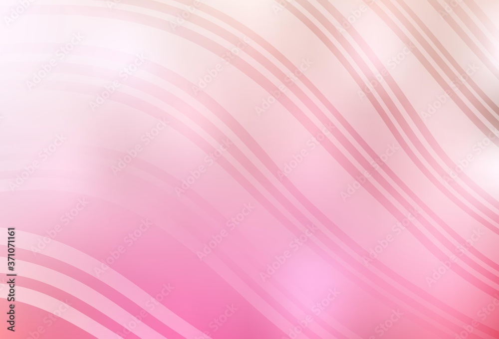 Light Pink, Yellow vector background with curved lines. Light Pink, Yellow vector background with curved lines.