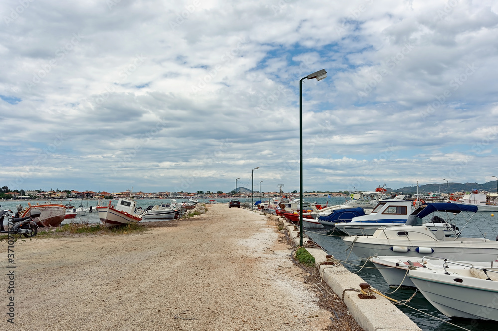 Port of Laganas bay, Zakynthos island, Greece