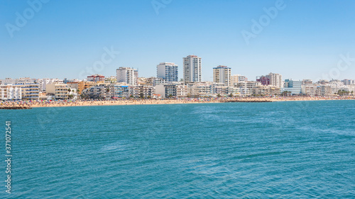 Coast view of Vilamoura town in Portugal © mkos83