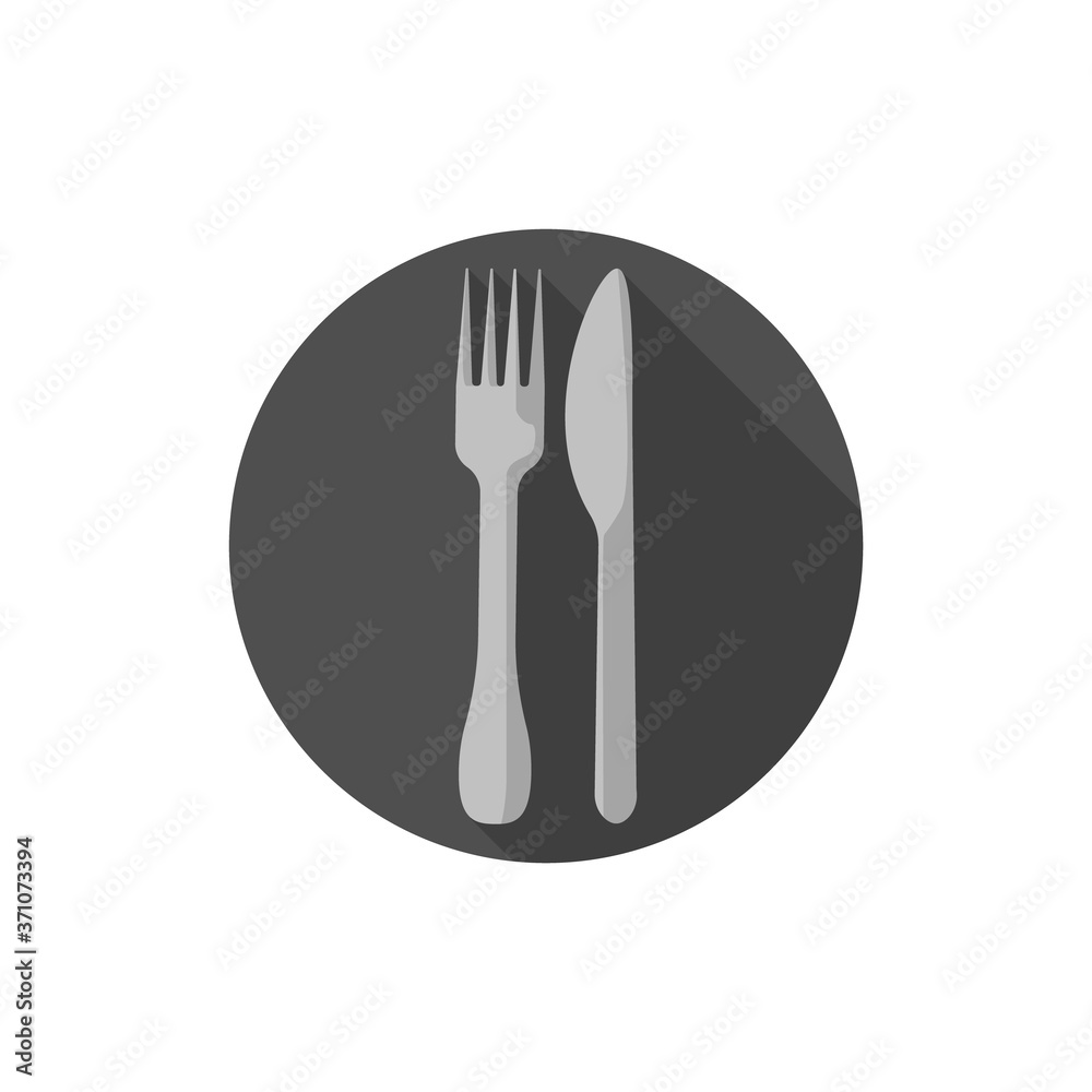 Flat design Knife and Fork Flat design Knife and Fork