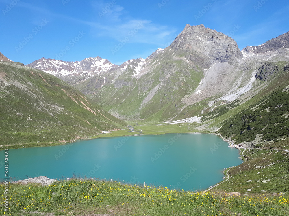 Österreich, Tirol, Ötztaler Alpen: Rifflsee im Kaunergrat