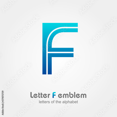 Free Download Letter F logo icon design typography template elements, ABC concept type as logotype, Leters of the alphabet, Vector illustration Eps 10 - GFXLoad