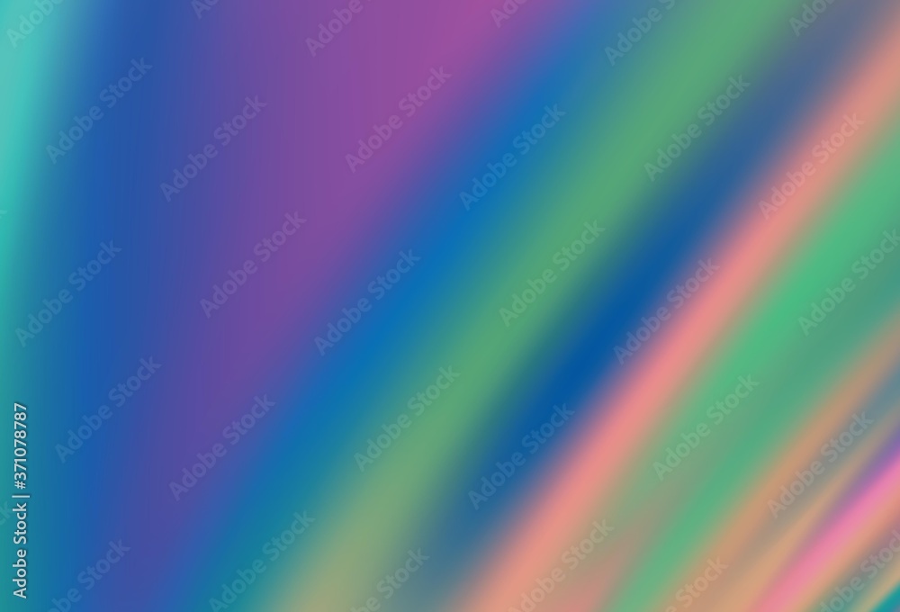 Light Pink, Blue vector blurred bright template.
