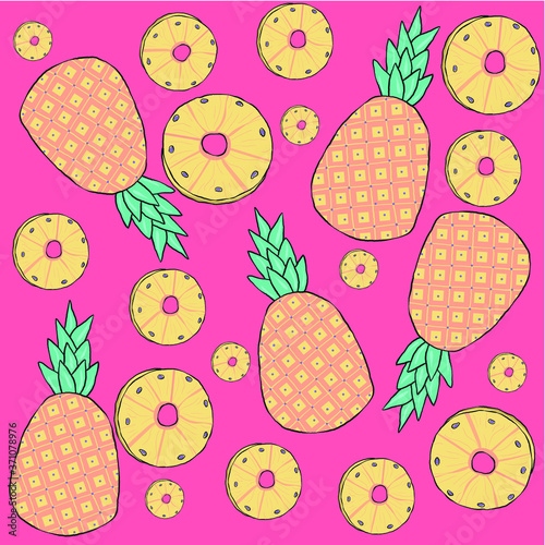 fondito de piñas vibrante