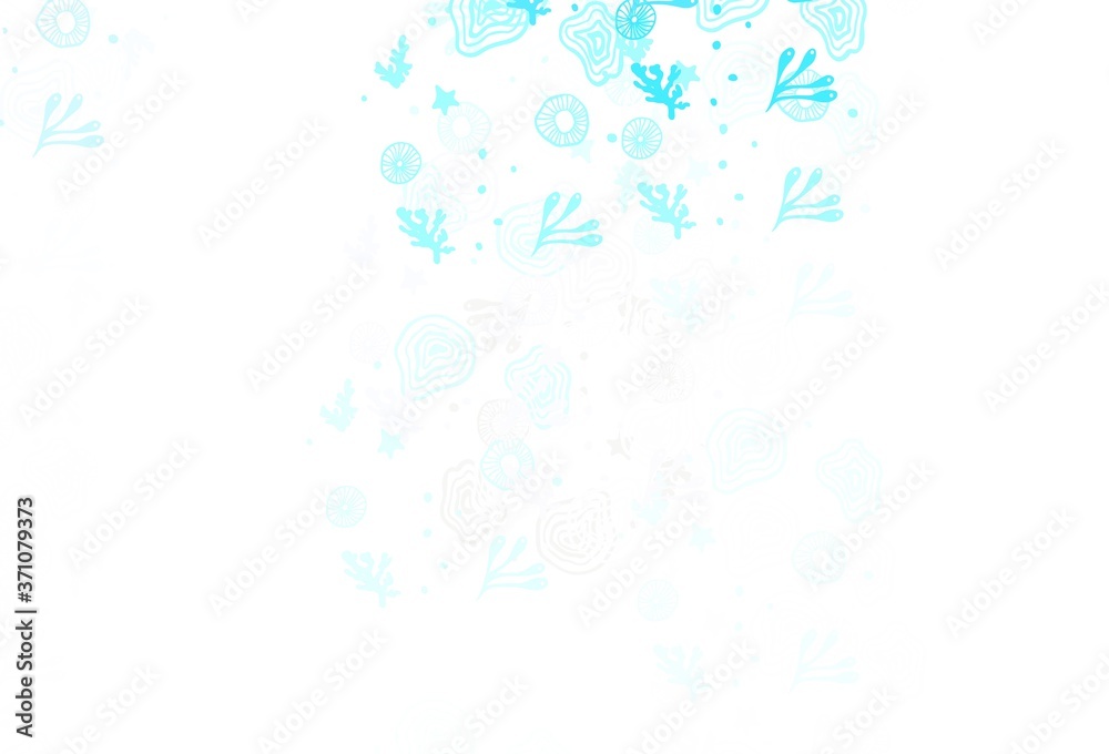 Light Blue, Green vector backdrop with memphis shapes. Light Blue, Green vector backdrop with memphis shapes.