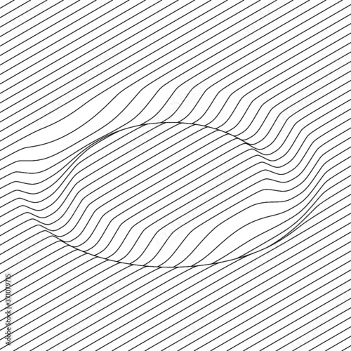 MINIMAL DISTORTED AND WARPED LINES