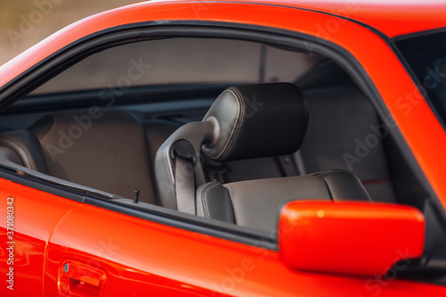 Wallpaper Mural Sport car leather seats with headrest Torontodigital.ca