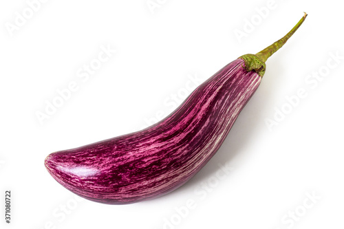 Wallpaper Mural Purple, striped eggplant of the 'graffiti' variety, isolated on a white Torontodigital.ca