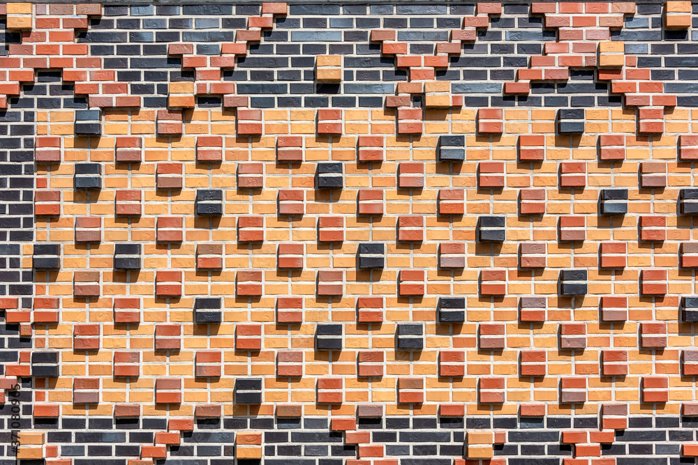 an abstract mosaic like brickwork background wall an abstract mosaic like brickwork background wall