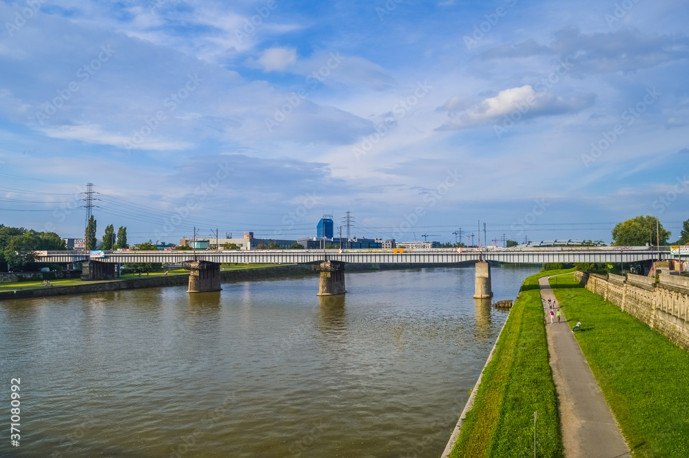 The Vistula River, Krakow, Poland