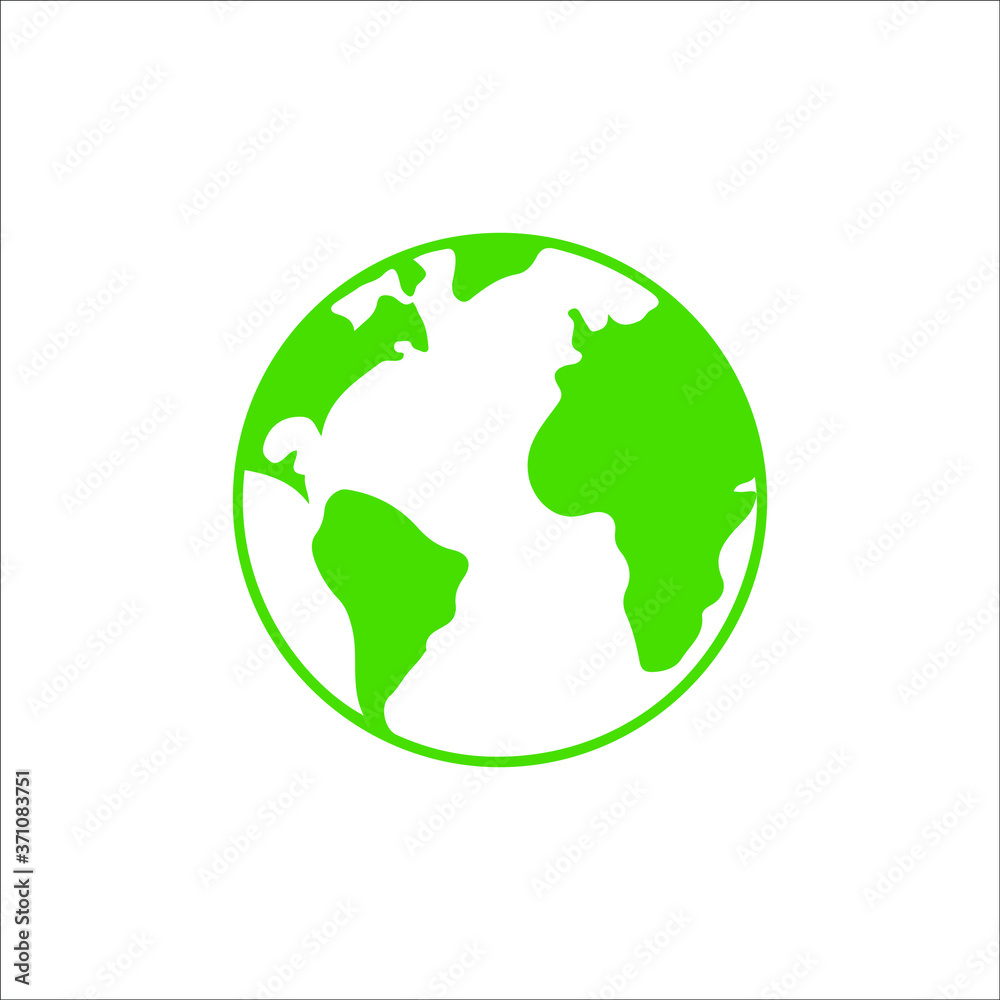 Green ecology icon set. Save green vector collection.
