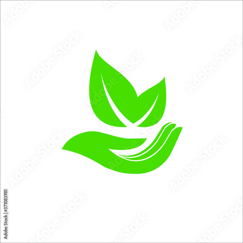Green ecology icon set. Save green vector collection.
