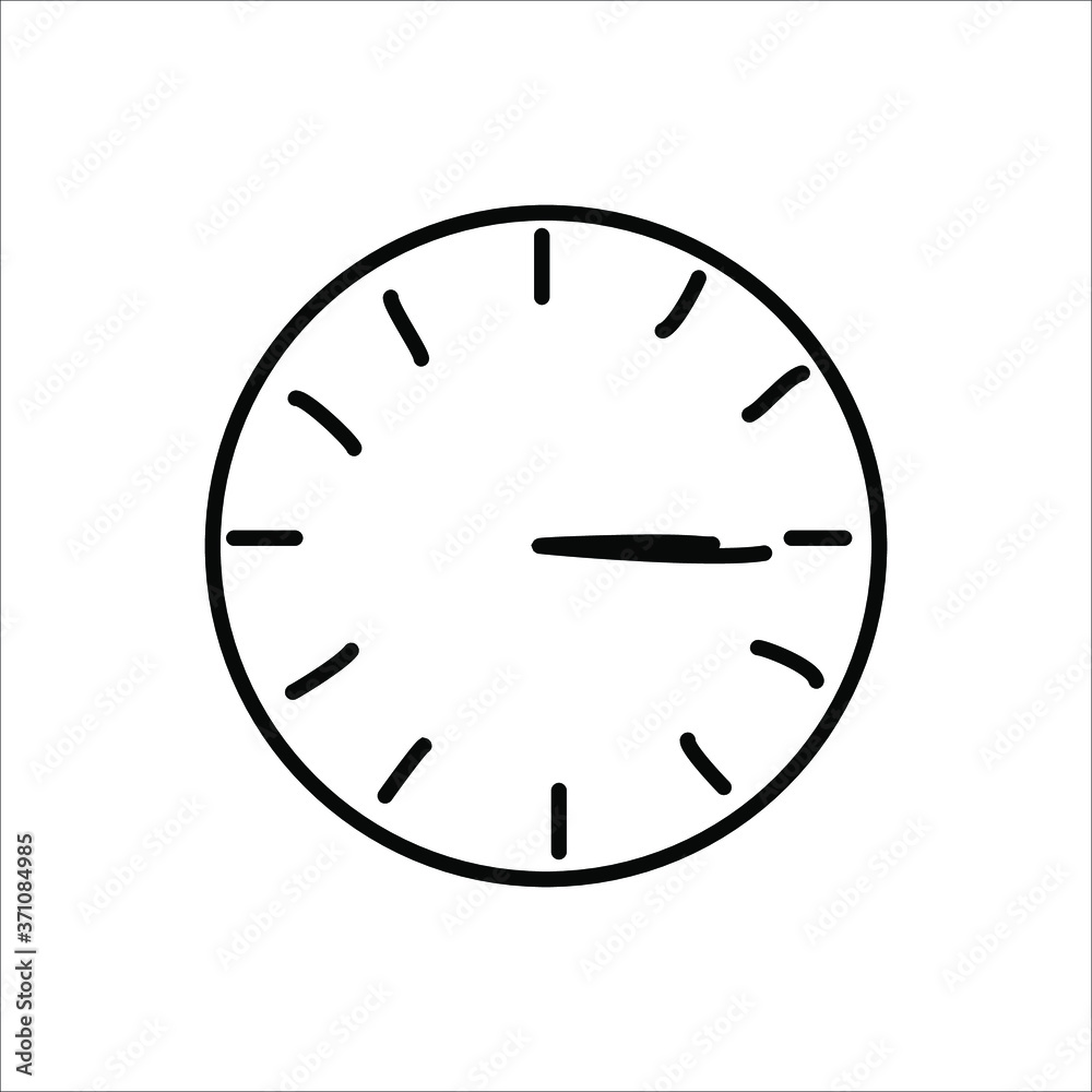 Time and clock vector icon collection. Time and clock vector icon collection.