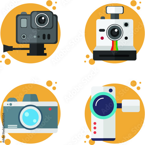 retro camera icons