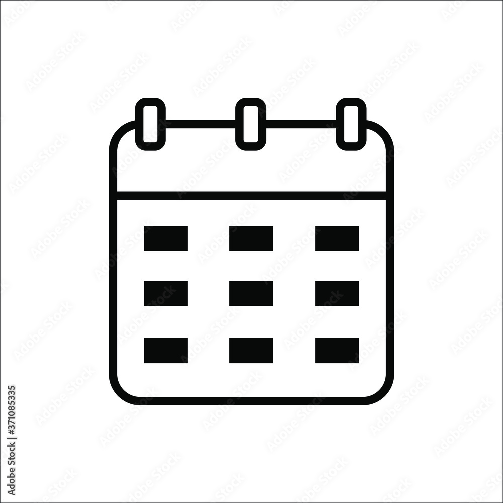 Calendar Icon set. Calendar on the wall. Vector illustration. Calendar Icon set. Calendar on the wall. Vector illustration.
