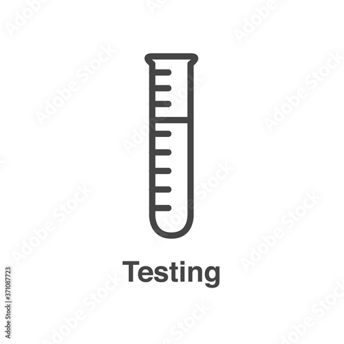 Blood testing and work icon showing one aspect of blood draw process