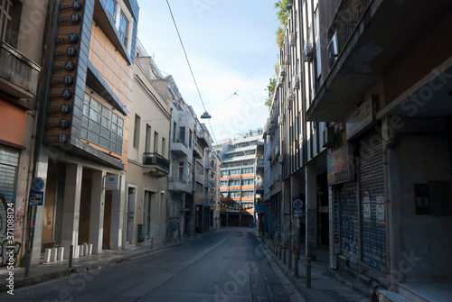 Athens  Greece  May 2020  The city of Athens deserted during the coronavirus quarantine 