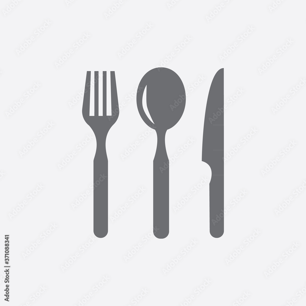 Fork ,spoon and knife set symbol Fork ,spoon and knife set symbol