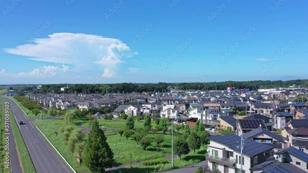住宅街・ドローン・空撮 住宅街・ドローン・空撮