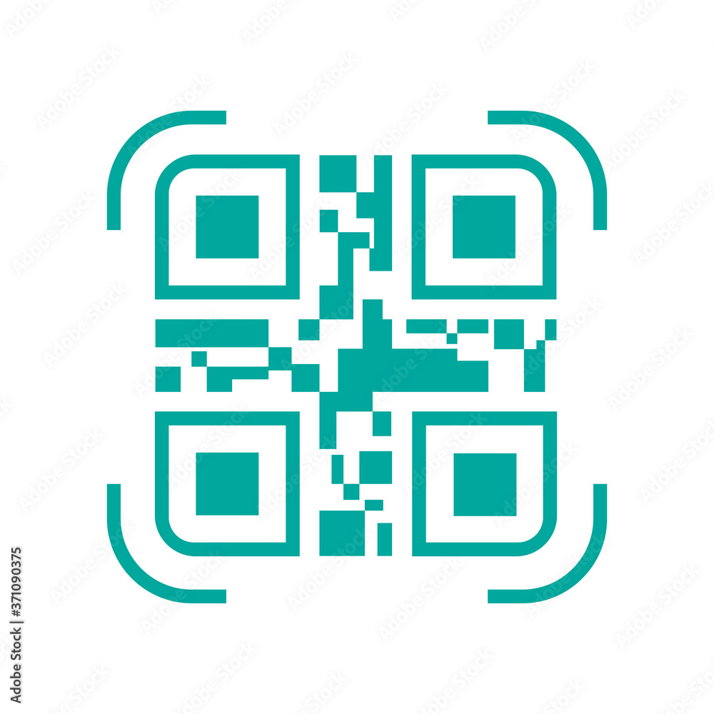 Scan qr code icon design. vector illustration Scan qr code icon design. vector illustration