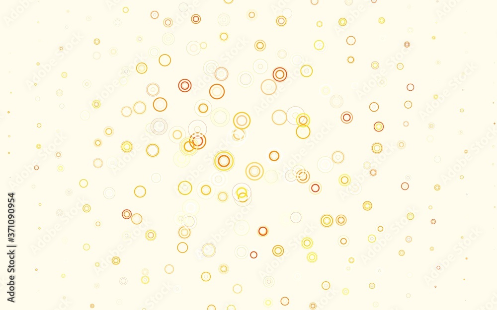 Light Green, Red vector background with spots.