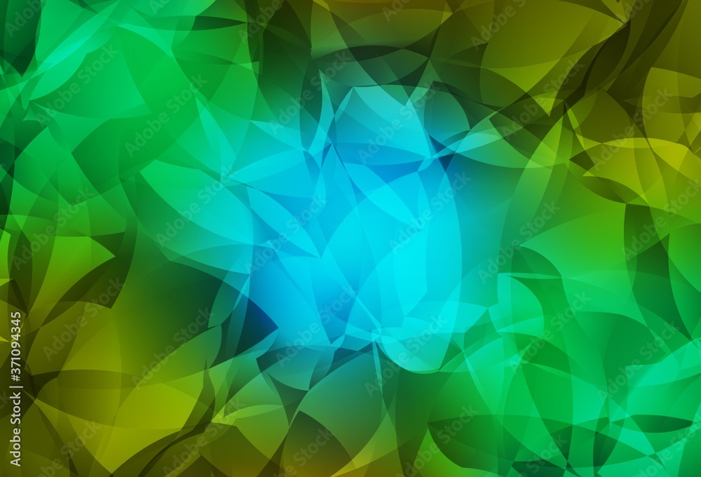 Light Blue, Yellow vector polygonal background. Light Blue, Yellow vector polygonal background.