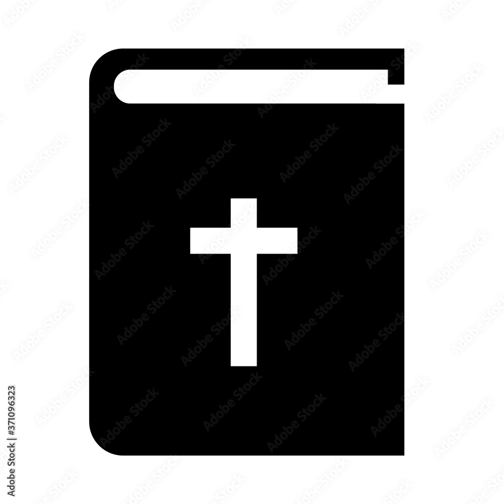 bible book icon on white background. flat style. holy bible symbol. religion sign.