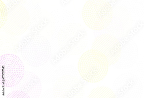 Light Pink, Yellow vector background with spots. © smaria2015