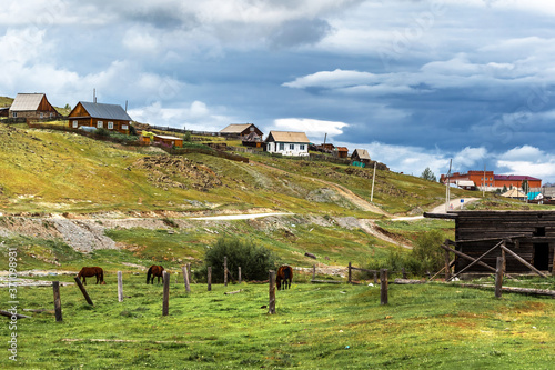 The Village Ulagan. Altai republic photo