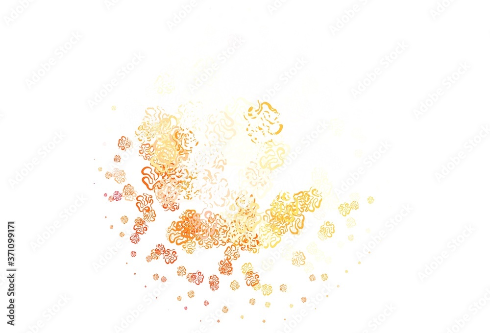 Light Orange vector background with abstract shapes. Light Orange vector background with abstract shapes.