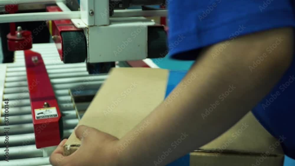 Delivery concept. Boxes on pallets in warehouse Delivery concept. Boxes on pallets in warehouse