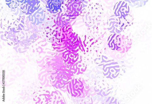 Fototapeta Naklejka Na Ścianę i Meble -  Light Pink, Blue vector texture with abstract forms.