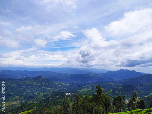 clouds over the mountains