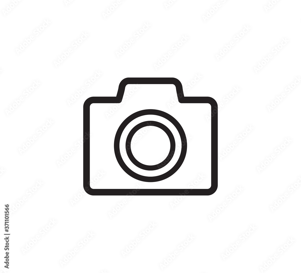 Camera icon vector logo design template