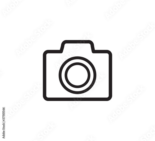 Camera icon vector logo design template