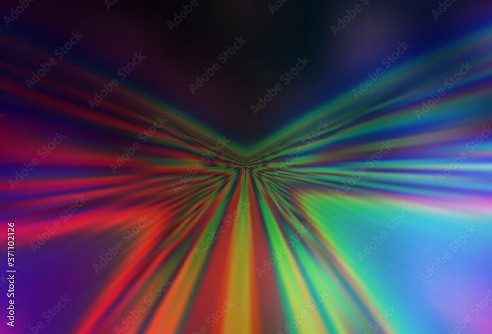 Dark Multicolor vector backdrop with wry lines. Modern gradient abstract illustration with bandy lines. Abstract design for your web site.