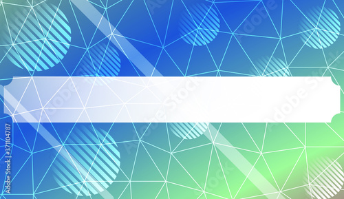 Decorative background with triangles, line, circle, space for text. Bright background for poster, banner, flyer. Vector illustration. Creative gradient color.