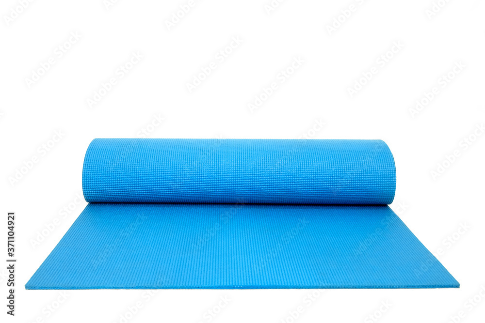 Fototapeta premium Isolated Yoga mat on white background