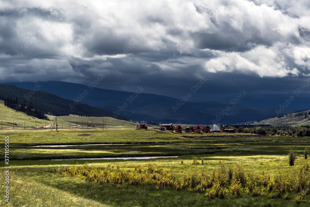 Naklejka premium The Ulagan plateau. Altai republic