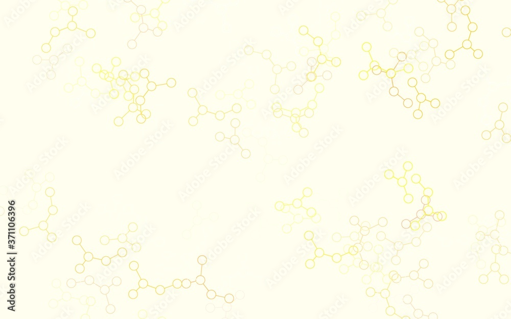 Light Red, Yellow vector template with artificial intelligence structure.