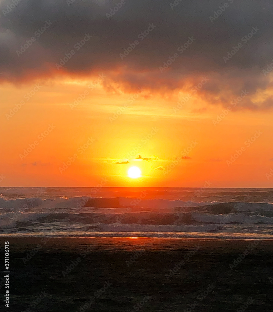 Sunset at Bethells Beach, Auckland, New Zealand