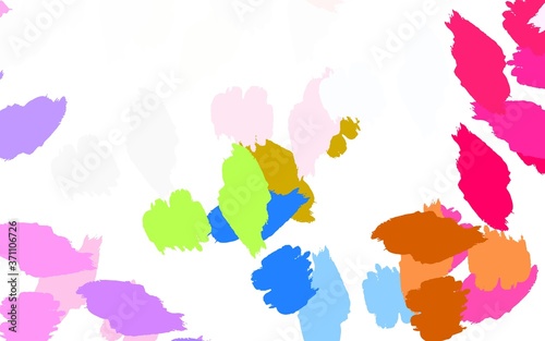Light Multicolor vector background with abstract shapes. © smaria2015